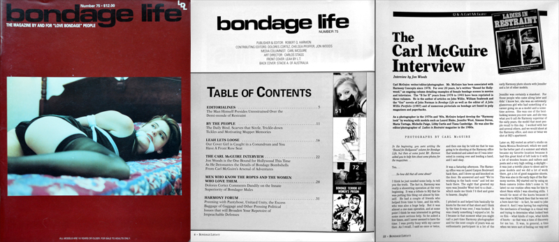Interview with Carl McGuire, Bondage Life 75