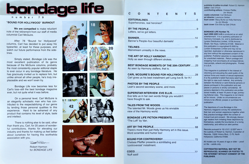 Bondage Life 79 table of contents